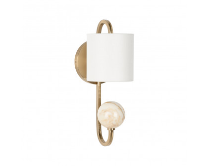 Wildwood - Varese Sconce in Coffee Bronze/Calacatta Gold, Iron