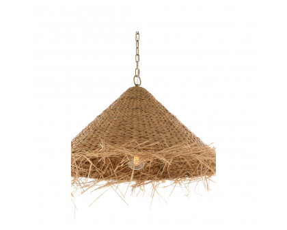 Wildwood - Mia Pendant in Natural, Rattan