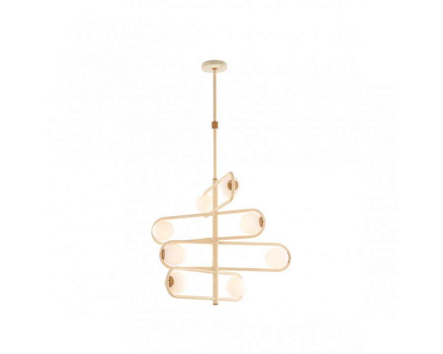 Wildwood Sol 4 Tier Chandelier - Natural/Milk