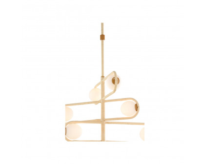 Wildwood Sol 4 Tier Chandelier - Natural/Milk