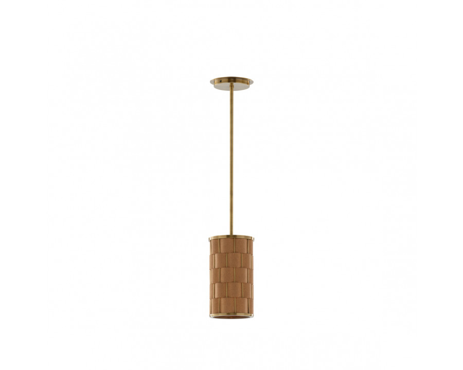 Wildwood - Jura Pendant in Natural/Antique Brass, Cork