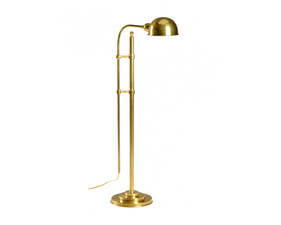 Wildwood - Essex Floor Lamp in Antique Patina, Brass