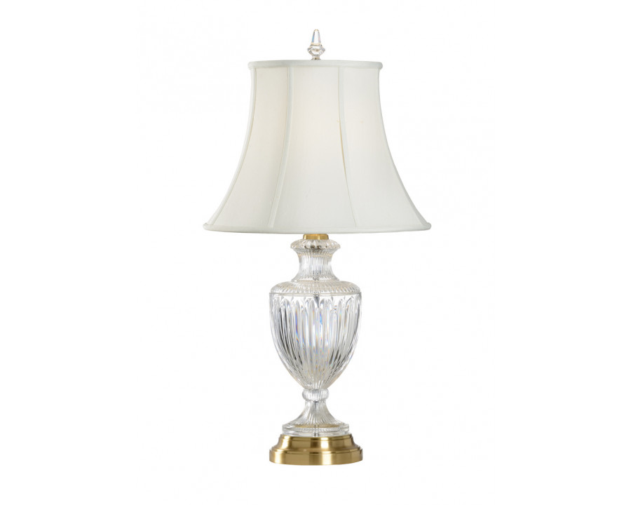 Whiteline Crystal Urn Lamp in Clear