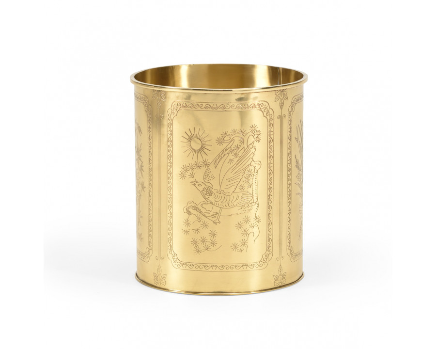 Wildwood - Brass Waste Basket in Antique, Brass