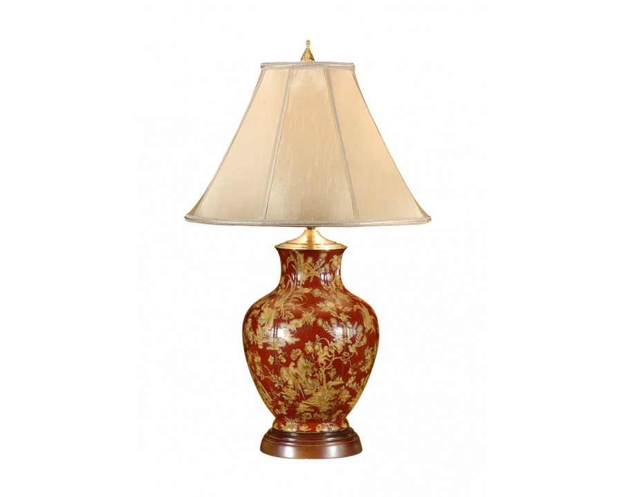 Wildwood - Maxwell Lamp in Hand Painted, Porcelain