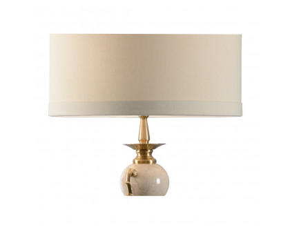 Wildwood - Column Urn Lamp in Natural White, Marble