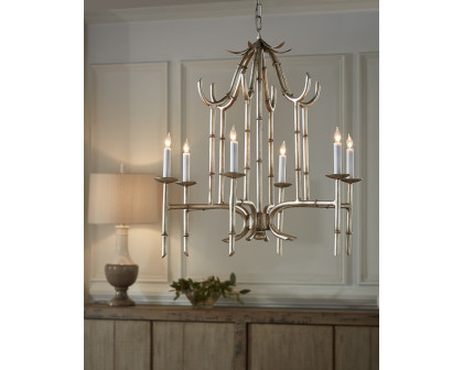 Wildwood Bamboo Chandelier - Silver