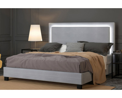 Worldwide - Lumina 60" Queen Bed with Light