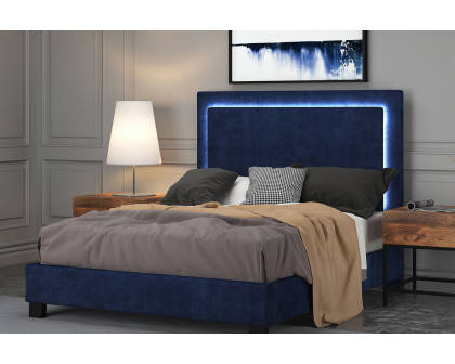 Worldwide - Lumina 60" Queen Bed with Light