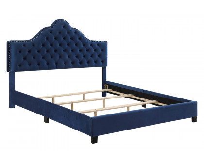 Worldwide Greta 78" King Bed - Blue