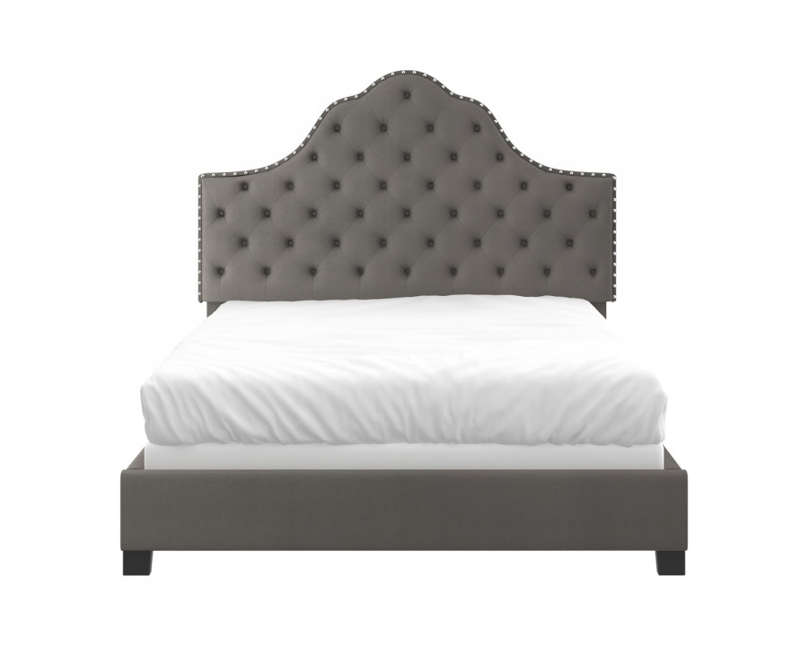 Worldwide Greta 60" Queen Bed - Gray