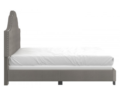 Worldwide Greta 60" Queen Bed - Gray