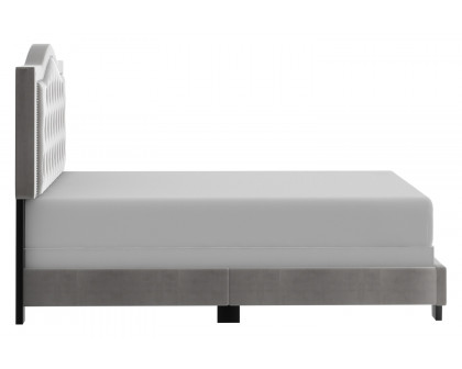 Worldwide™ Pixie 54" Double Bed - Light Gray