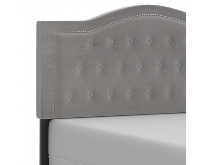 Worldwide™ Pixie 54" Double Bed - Light Gray