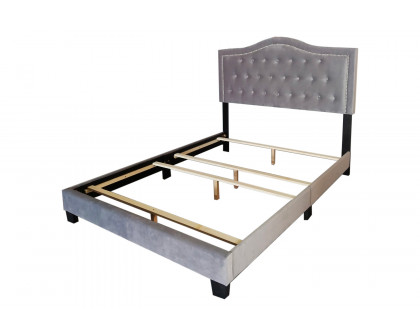 Worldwide™ Pixie 54" Double Bed - Light Gray