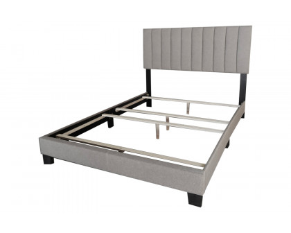 Worldwide Jedd 54" Double Bed - Light Gray