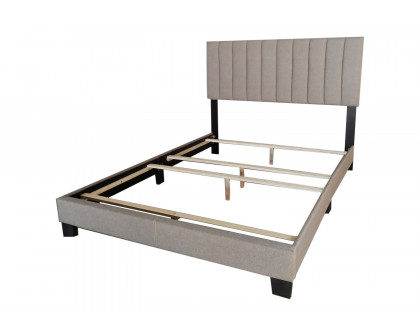 Worldwide Jedd 60" Queen Bed - Light Gray