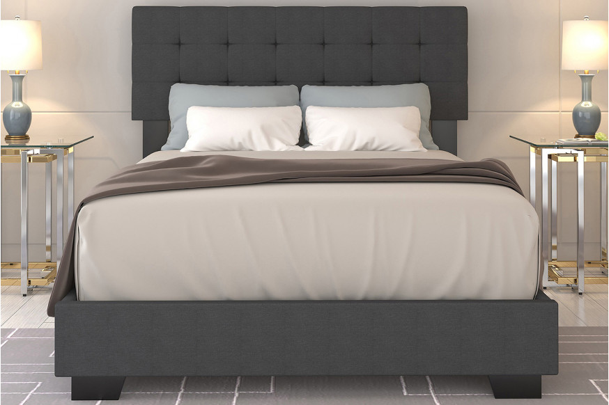 Worldwide™ Exton 54" Double Bed - Charcoal