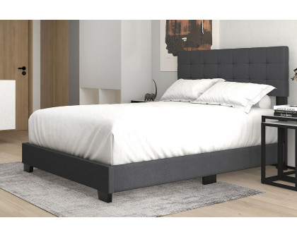 Worldwide Exton 60" Queen Bed - Charcoal