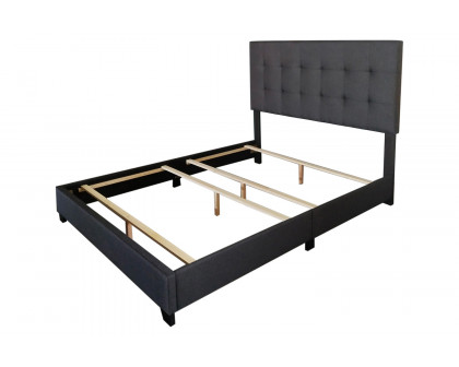 Worldwide Exton 60" Queen Bed - Charcoal