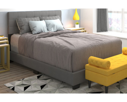 Worldwide Exton 60" Queen Bed - Light Gray