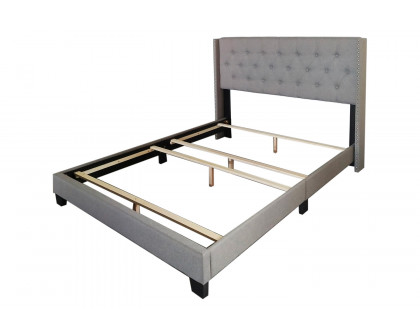 Worldwide Gunner 54" Double Bed - Light Gray