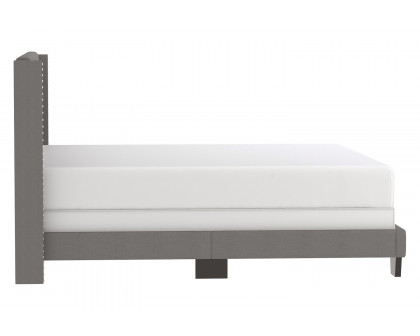 Worldwide Gunner 78" King Bed - Light Gray