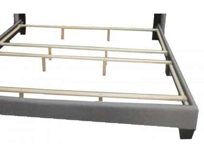 Worldwide Gunner 78" King Bed - Light Gray