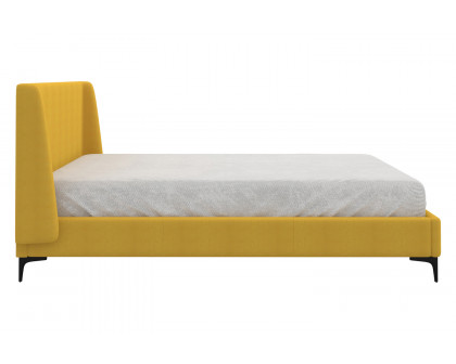 Worldwide Hamburg 78" King Bed - Mustard