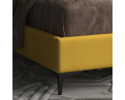 Worldwide Hamburg 60" Queen Bed - Mustard