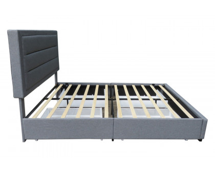 Worldwide - Russell 54" Double Platform Bed with Storage