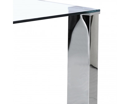 Worldwide - Frankfurt Rectangular Dining Table in Stainless Steel