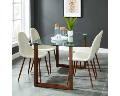 Worldwide Franco Rectangular Dining Table - Walnut