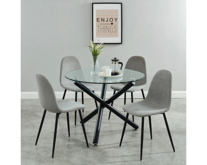 Worldwide - Suzette Round Dining Table in Black