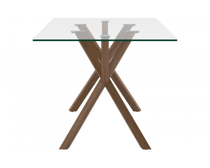 Worldwide™ Stark Rectangular Dining Table - Walnut