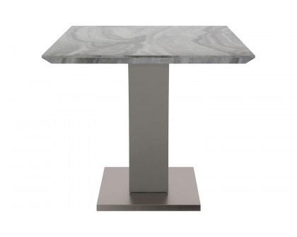 Worldwide - Napoli Rectangular Dining Table in Light Gray