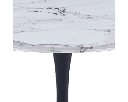 Worldwide - Zilo 40" Round Pedestal Dining Table