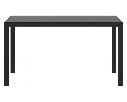 Worldwide - Contra Rectangular Dining Table in Black