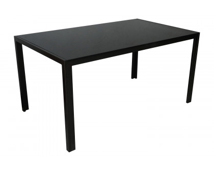 Worldwide - Contra Rectangular Dining Table in Black