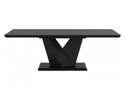 Worldwide Eclipse Dining Table with Extension - Black