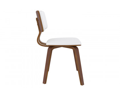 Worldwide Zuni Side Chair - White/Walnut