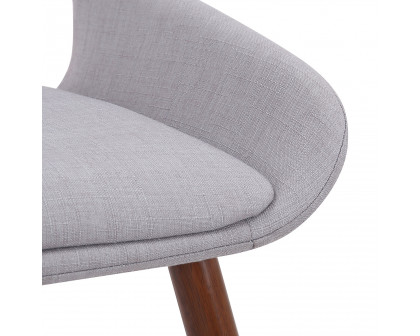 Worldwide Hudson Side Chair - Gray/Walnut