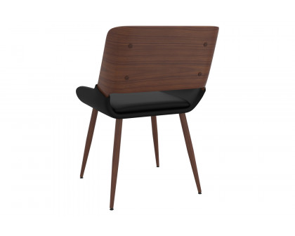 Worldwide Hudson Side Chair - Black/Walnut