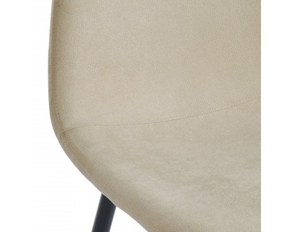 Worldwide Olly Side Chair Set of 4 - Beige/Black