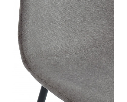 Worldwide Olly Side Chair Set of 4 - Gray/Black