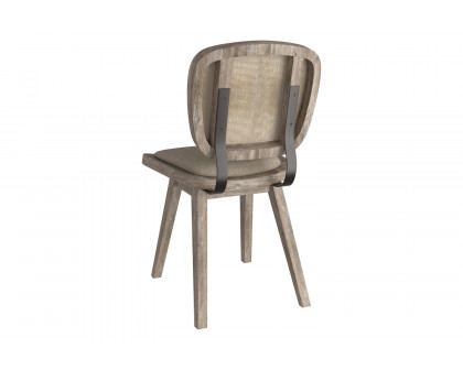 Worldwide Aster Side Chair Set of 2 - Beige