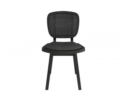 Worldwide Aster Side Chair Set of 2 - Charcoal