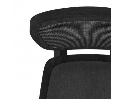 Worldwide Aster Side Chair Set of 2 - Charcoal