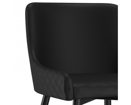 Worldwide Xander Side Chair Set of 2 - Black