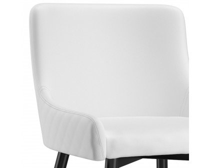 Worldwide Xander Side Chair Set of 2 - White/Black